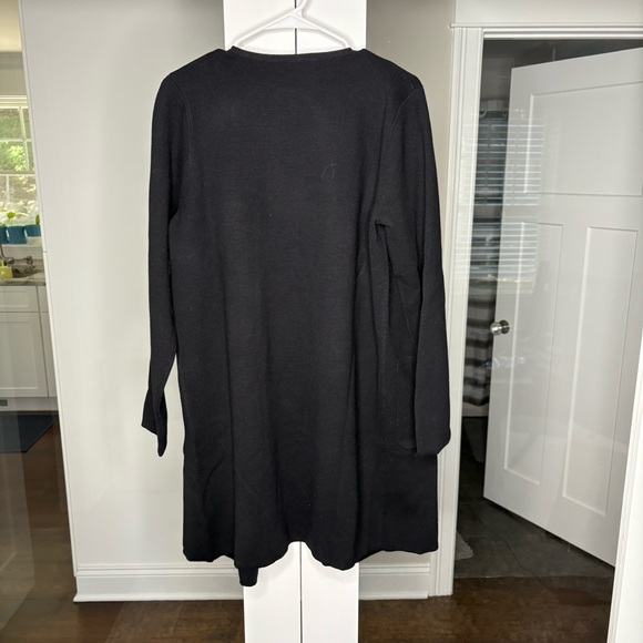 NWT J. Crew Juliette Collarless Sweater-blazer Black Monogrammed LAB - Picture 3 of 7